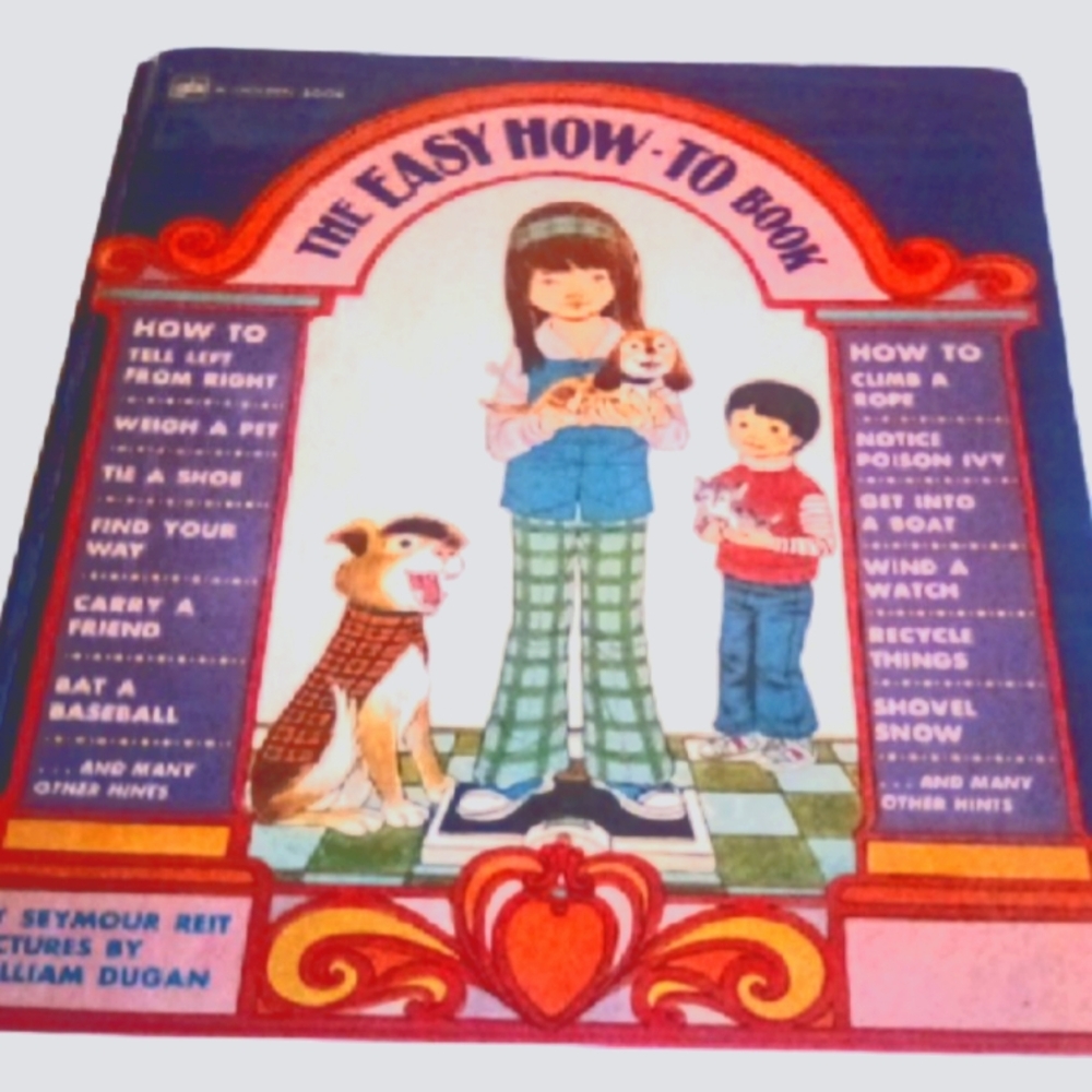 Golden Press The Easy How-To Book 1975 Vintage Kids DIY Seymour Reit